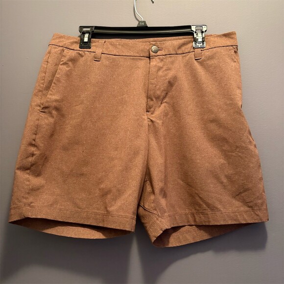 lululemon athletica Other - lululemon Commission Chino Shorts Men's Size 34 Brown Check Golf Casual